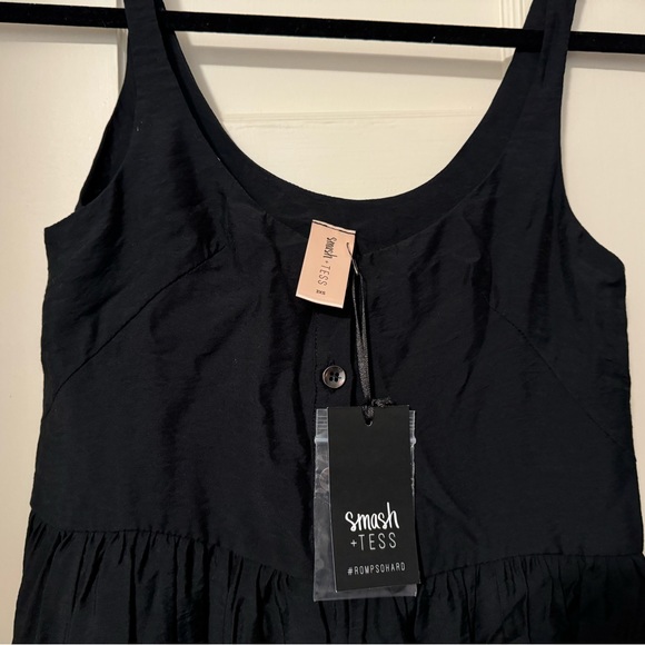 Smash & Tess Black Sundress size 3XS - Picture 2 of 3